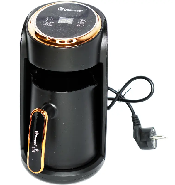Кавоварка електрична Domotec R.116 300 мл 1800W Black (3_07983) - Фото 3 Кавоварка електрична Domotec R.116 300 мл 1800W Black (3_07983) - зображення 3
