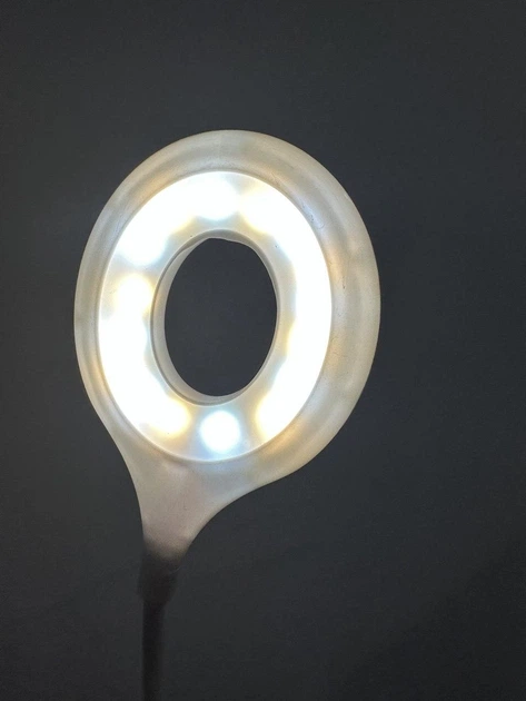 Гнучка USB LED лампа кільцева Portable Ring Light для ноутбука, читання, роботи від Power Bank. Світильник для клавіатури, нічник - изображение 6