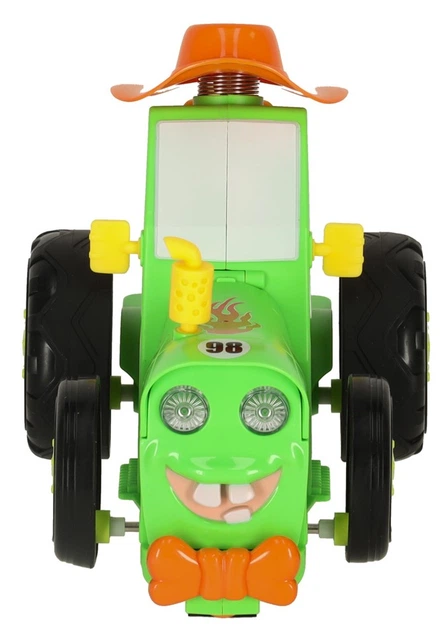 Traktor ciągnik zdalnie sterowany na pilota Ikonka RC skaczący tańczący dźwięk Zielony (KX4614_1) (5903039754003) - obraz 3