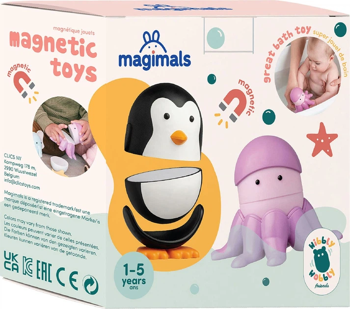 Ігровий набір Clics Magimals Wibly Wobly магнітний морський світ 401003 (5425002306281) - зображення 1