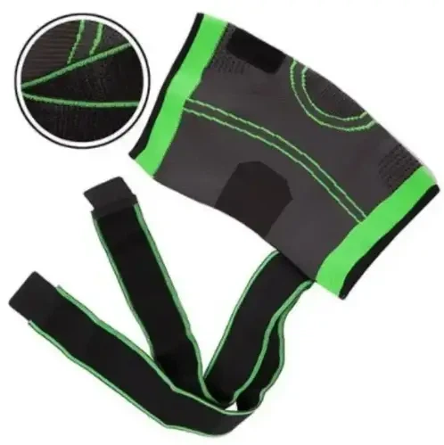 Бандаж для колінного суглоба No Brand Knee Support XXL Сіро-зелений (14980-hbr) - Фото 5 Бандаж для колінного суглоба No Brand Knee Support XXL Сіро-зелений (14980-hbr) - изображение 5