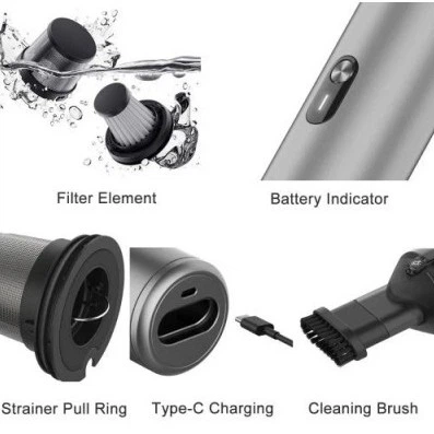 Автомобільний пилосос CoClean C2 Сірий (6970205590184) - зображення 2