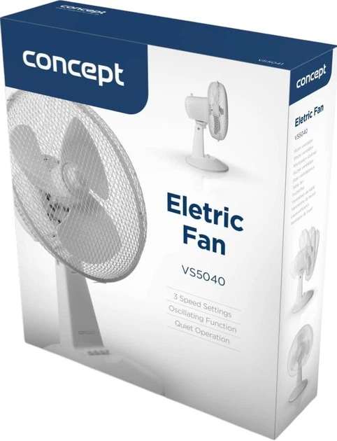 Wentylator biurkowy Concept VS5040 Bialy - obraz 2
