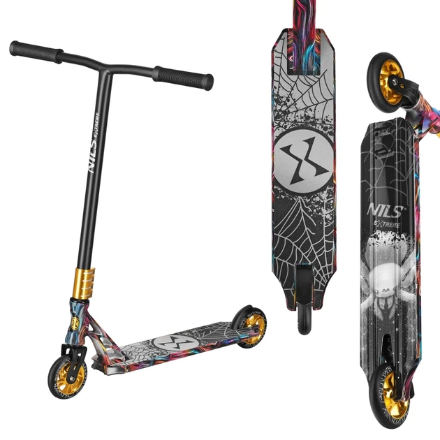 Самокат дитячий Nils Spider Extreme для трюків HS221 Чорний 16-50-253 (5908261687204) - зображення 2