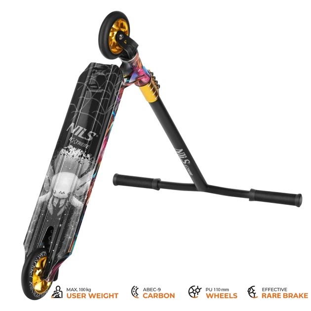 Самокат дитячий Nils Spider Extreme для трюків HS221 Чорний 16-50-253 (5908261687204) - зображення 4