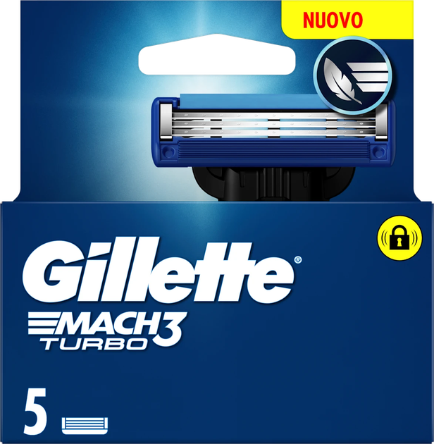 Картридж Gillette Mach3 Turbo (5) - Фото 1 Картридж Gillette Mach3 Turbo (5) - изображение 1