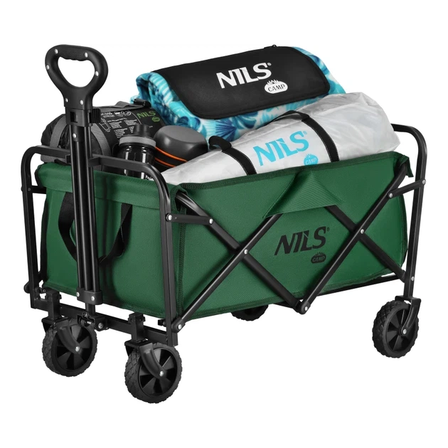 Туристичний візок Nils Camp NC4306 70 л Зелений 15-03-522 (5908261688263) - зображення 2