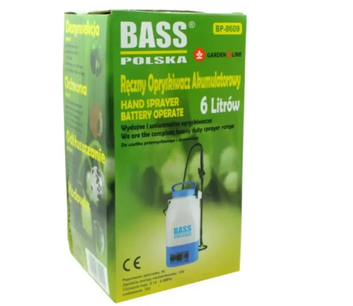 Садовий акумуляторний обприскувач Bass Polska 8609 на 6 літрів ручний розпилювач плечовий для саду та городу - Фото 5 Садовий акумуляторний обприскувач Bass Polska 8609 на 6 літрів ручний розпилювач плечовий для саду та городу - зображення 5