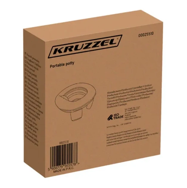 Складаний дитячий горщик Kruzzel 2в1 (мобільний + накладка на унітаз) з чохлом і пакетами, модель 25510 - Фото 10 Складаний дитячий горщик Kruzzel 2в1 (мобільний + накладка на унітаз) з чохлом і пакетами, модель 25510 - зображення 10