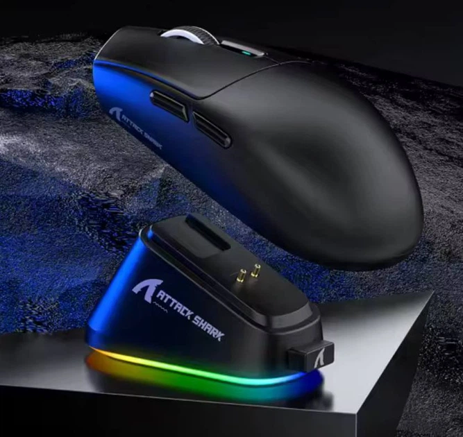 Мишка бездротова Attack Shark G3 Pro 25000DPI PAW3311 Wireless BT5.2 Чорний - зображення 3