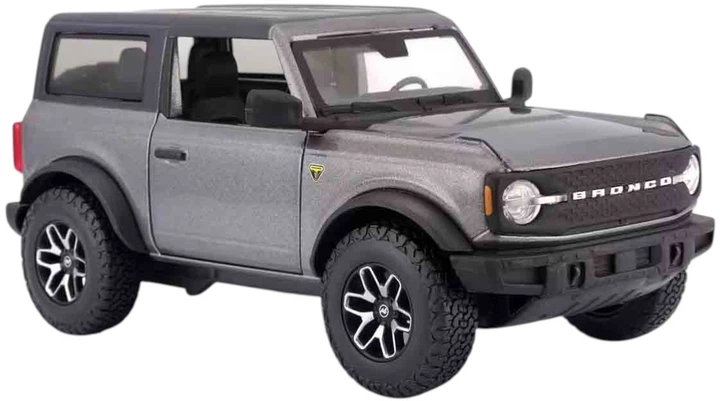 Металева модель автомобіля Maisto Ford Bronco Badlands 2021 1:24 Сірий MST31530GY (090159072522) - зображення 2