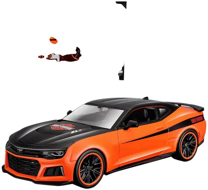 Металева модель автомобіля Maisto Harley-Davidson Edition Chevrolet Camaro ZL1 2017 1:24 Помаранчевий MST32271 (090159322711) - зображення 2