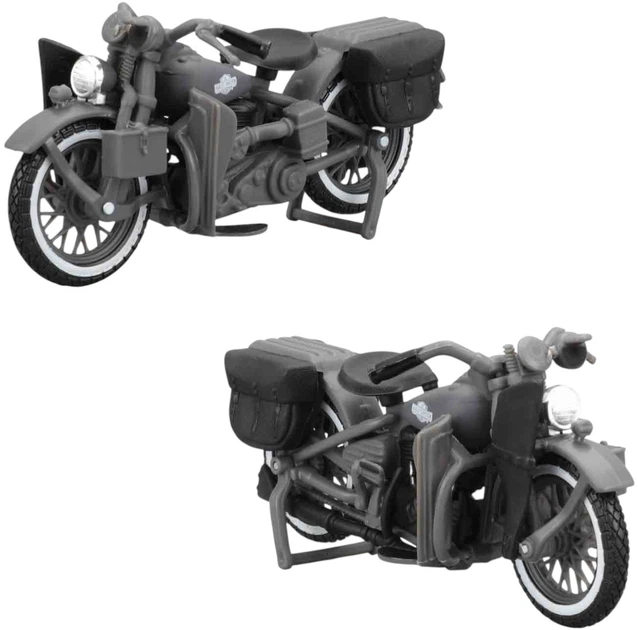 Набір моделей Maisto Ford F-1 1948 і Harley-Davidson WLA Flathead 1942 1:24 Сірий MST32185 (090159321859) - зображення 6