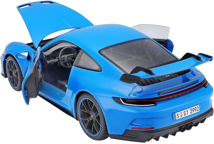 Металева модель автомобіля Maisto Porsche 911 GT3 2022 1:18 Синій MST36458BU (090159364580) - зображення 2