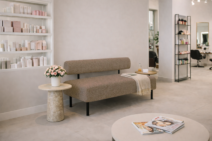 Диван компактный Tobi Sho Люмо для офиса, гостиной, студии, салона, 1500х540-750 букле Alpaca Кофейный/20 - изображение 2