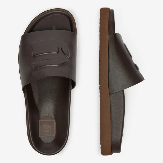 Женские шлепанцы кожаные G-Star Raw CARLA-25SS496. 5903698598468 39 25.5 см Коричневые (5903698598505) - изображение 4