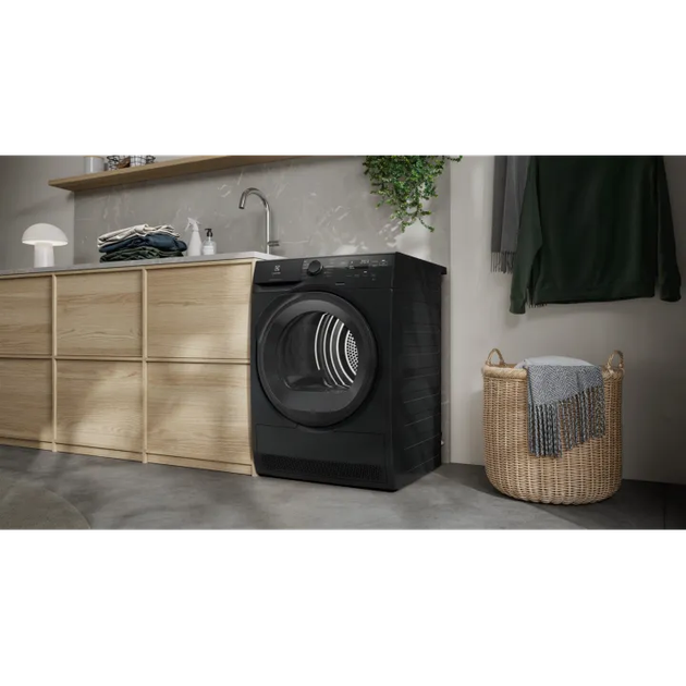 Сушильна машина Electrolux тепловий насос, 9кг, A+++, 64см, дисплей, інвертор, сріблястий темний - зображення 2