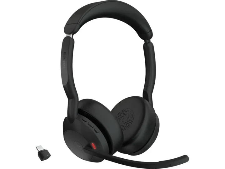 Навушники з мікрофоном Jabra Evolve2 55 Link380c MS Stereo (25599-999-899) - Фото 1 Навушники з мікрофоном Jabra Evolve2 55 Link380c MS Stereo (25599-999-899) - изображение 1