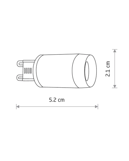 Светодиодная лампочка Nowodvorski 9173 Lens G9 1x3W 3000K 330Lm IP20 белая - изображение 2
