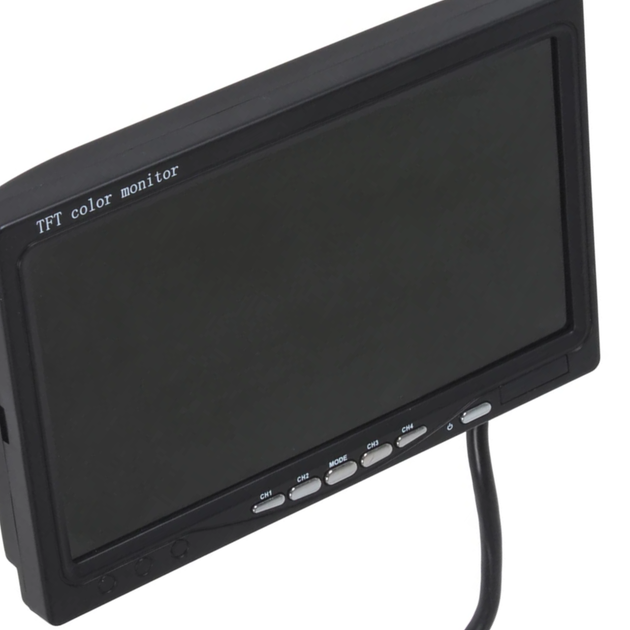 Автомобильный монитор 7" для камеры заднего вида цветной TFT LCD HD 1024х600, AV, VGA, HDMI поддержка 2 камер (4884TFT) - изображение 10