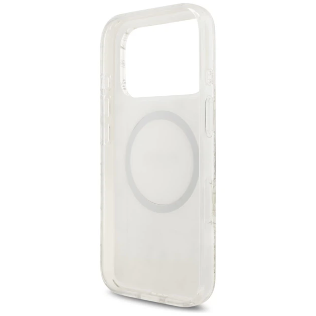 Чохол Guess IML Flowers Electro Pearl Strap для iPhone 17 Pro White with MagSafe (GUHMP17LHCPOFPH) - зображення 7