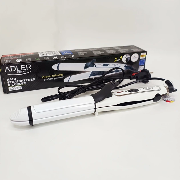 Утюжок и плойка 2-в-1 с алюминиевыми пластинами Adler AD 2104 50Вт - изображение 7