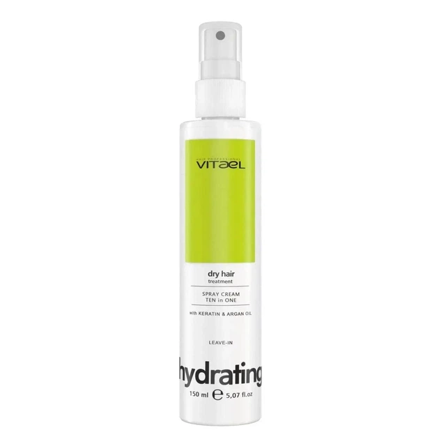 Термозащита маска 10 в 1 для волос уникальное и практичное средство, Mask VITAEL DRY HAIR SPRAY CREAM TEN IN ONE 150 мл. - изображение 2