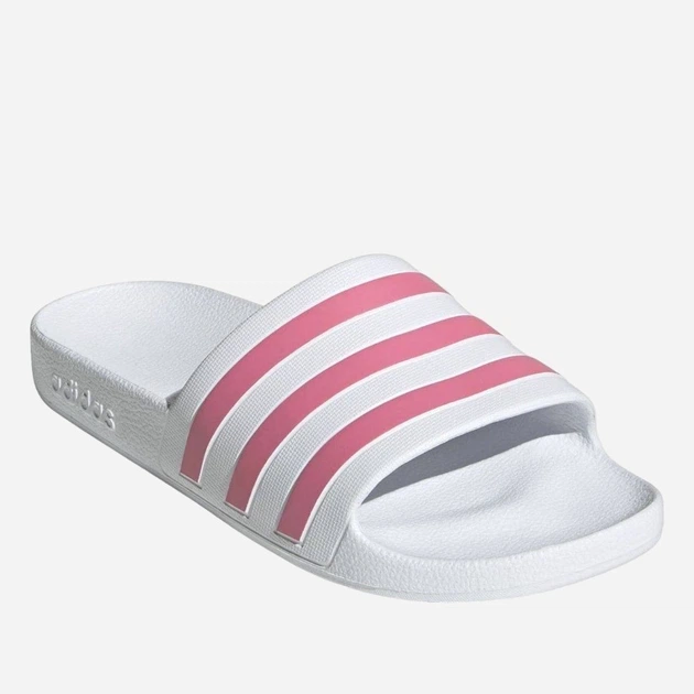 Жіночі шльопанці Adilette Aqua білий з рожевим 37 - зображення 5