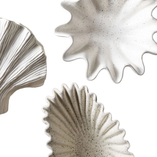 Wazon Homla Evania w kształcie muszli biały 20x11x16 cm (5906496729584) - obraz 5