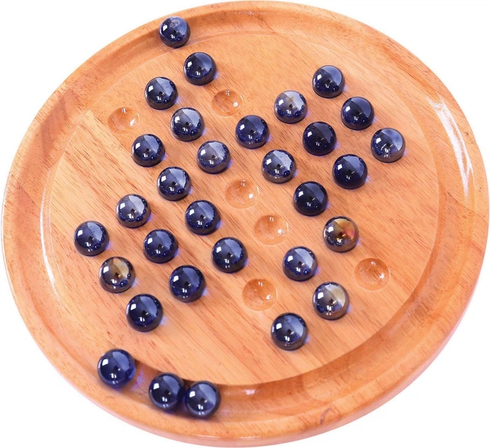 Настільна гра Bigjigs Toys Solitaire дерев'яна (691621021521) - зображення 2