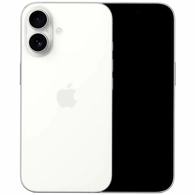 Муляж iPhone 16 Plus White 1:1 для демонстрации аксессуаров из полимерного пластика - Фото 1 Муляж iPhone 16 Plus White 1:1 для демонстрации аксессуаров из полимерного пластика - изображение 1