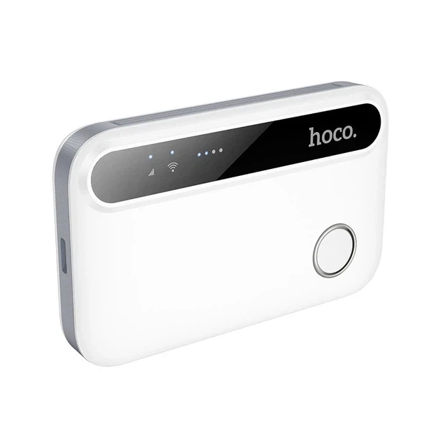 Модем Hoco HI41 Portable Mobile WiFi 4G 150Mbps 1200mAh Белый ABS пластик - Фото 3 Модем Hoco HI41 Portable Mobile WiFi 4G 150Mbps 1200mAh Белый ABS пластик - изображение 3
