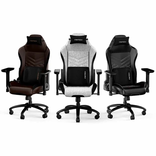 Кресло для геймера Fantech GC-192 Ledar коричневое с эргономикой 3D-подлокотниками и механизмом наклона - изображение 2