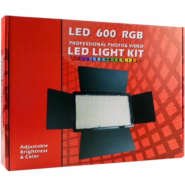 LED Панель RGB Light 29см 40W цветовая температура 3200-6500K для фото и видео Черный - изображение 2