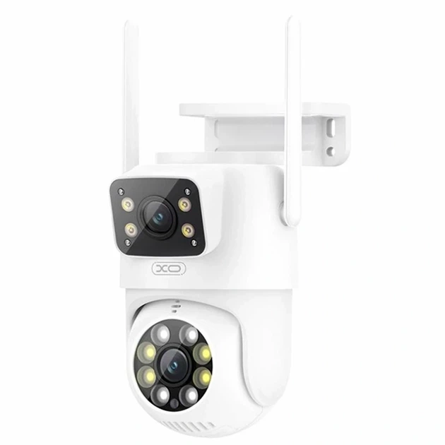 Смарт камера уличная 4MP 195мм белая с Wi-Fi Bluetooth двухсторонней связью и слотом для карты памяти XO CR06 - Фото 1 Смарт камера уличная 4MP 195мм белая с Wi-Fi Bluetooth двухсторонней связью и слотом для карты памяти XO CR06 - изображение 1