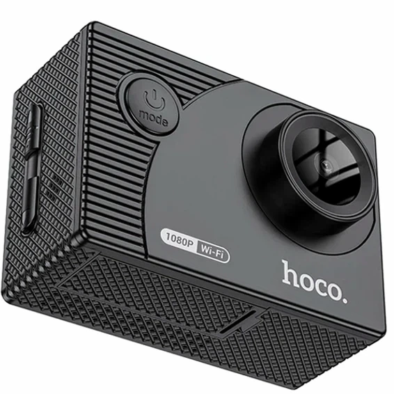 Экшн-камера Hoco DV100 1440P 30FPS 900mAh Black водонепроницаемая с креплениями и чехлом - изображение 3