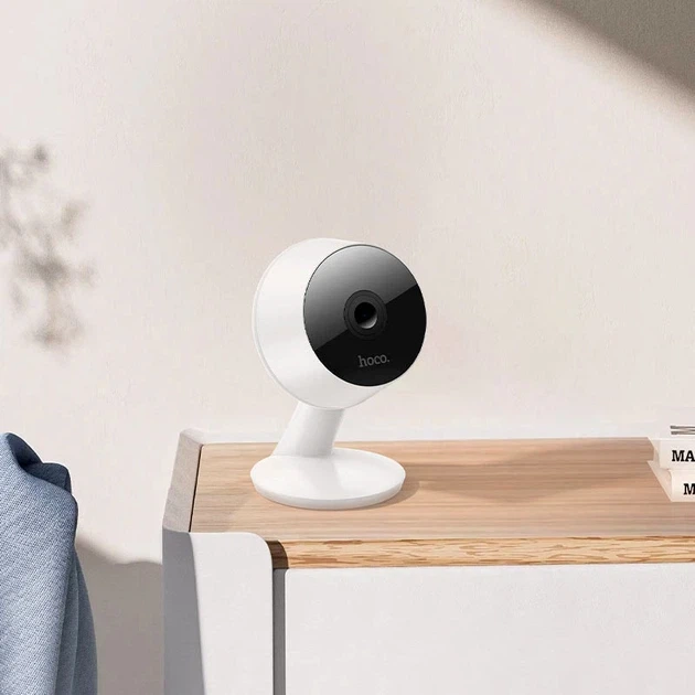 Смарт камера Hoco D3 Wireless 3MP Full HD Wi-Fi белая для дома и офиса - Фото 5 Смарт камера Hoco D3 Wireless 3MP Full HD Wi-Fi белая для дома и офиса - изображение 5