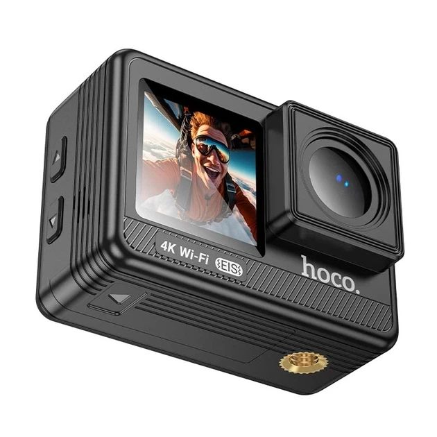 Экшн-камера Hoco DV102 4K 20MP 150° Wi-Fi водонепроницаемая черный 900mAh комплект - Фото 6 Экшн-камера Hoco DV102 4K 20MP 150° Wi-Fi водонепроницаемая черный 900mAh комплект - изображение 6