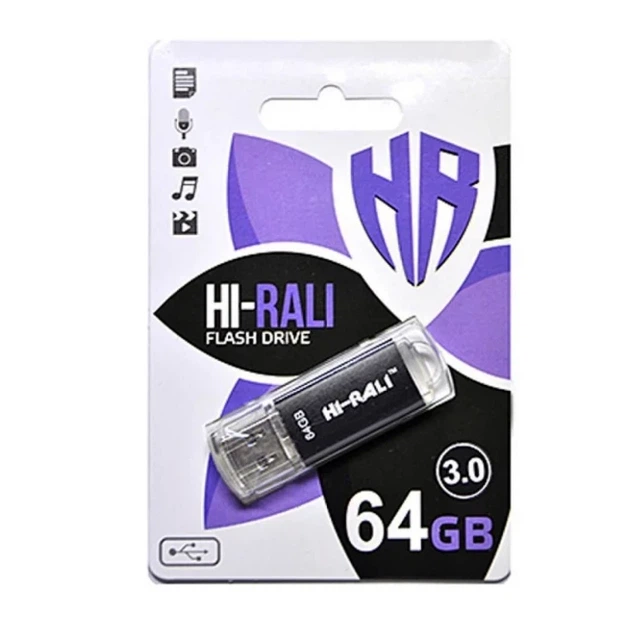 Флешка USB 2.0 64GB черный пластик для хранения данных Hi-Rali Rocket - Фото 8 Флешка USB 2.0 64GB черный пластик для хранения данных Hi-Rali Rocket - изображение 8