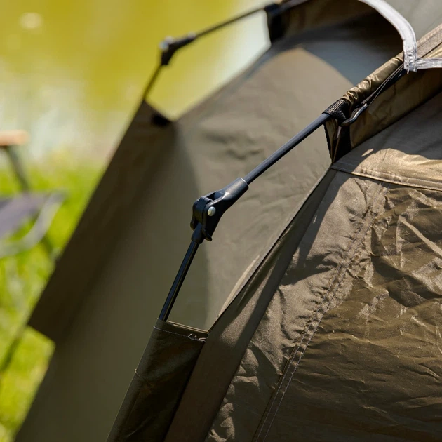 Автоматичний намет 3 місний 240×210×130см з тентом кемпінговий Camping Lugi колір Хакі - зображення 6