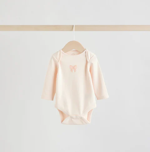 Боди детские No Brand 74-80 см 5 шт Розовый (2827136049) - изображение 3