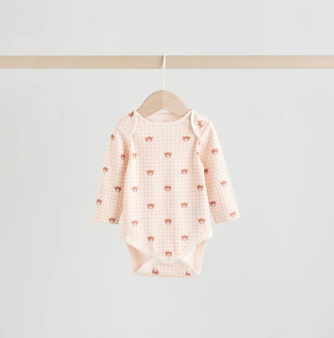 Боди детские No Brand 74-80 см 5 шт Розовый (2827136049) - изображение 6