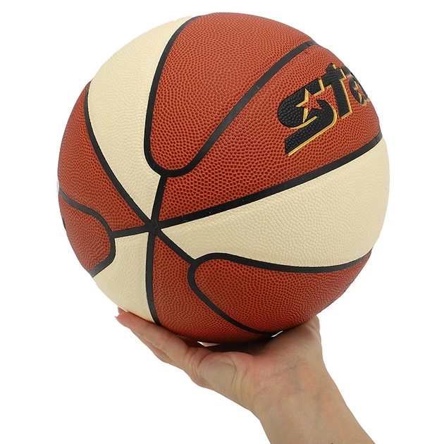 Мяч баскетбольный Star Jumbo FX9 BB426-25 №6 Оранжево-белый (57623101) - изображение 5