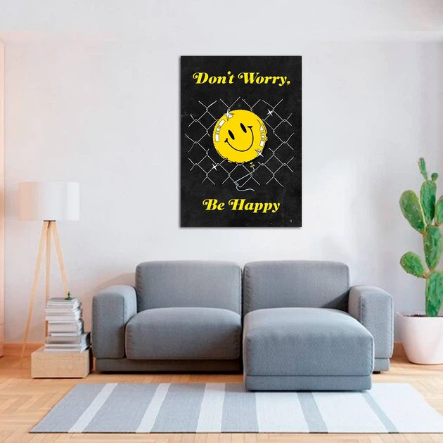 Плакат-постер Кавун Don't Worry Be Happy А0 Разноцветный ПЛ000927А0 - изображение 2