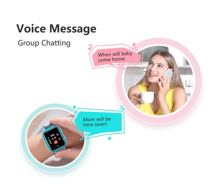 Детские наручные умные часы Smart Baby Watch LT21 с GPS Синий - зображення 6