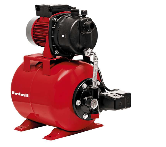 Насосна станція , Einhell GC-WW 6538, 650 Вт, 3800 л/год, вис. 36 м, глиб. 8 м, бак 20 л - Фото 1 Насосна станція , Einhell GC-WW 6538, 650 Вт, 3800 л/год, вис. 36 м, глиб. 8 м, бак 20 л - изображение 1