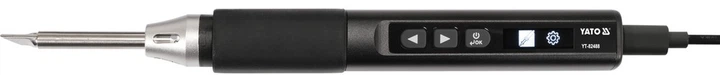 Портативний цифровий паяльник Yato YT-82488 OLED T12 USB-C PD (5906083123238) - зображення 4