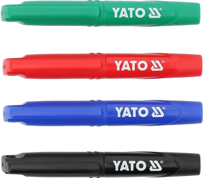 Маркери технічні Yato YT-69311 міні упаковка 72 шт Чорні Зелені Сині Червоні (5906083123986) - зображення 4