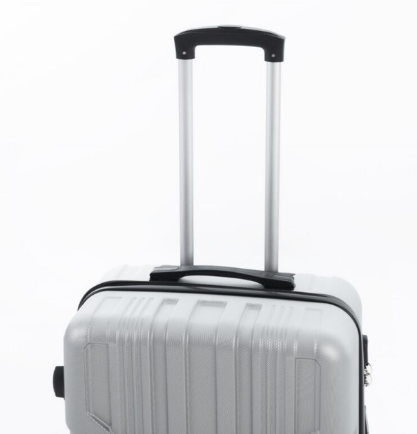 Дорожный чемодан ABS-пластик Travel World R33423M-SL Серебристый 65x43x26см на колесах - изображение 4