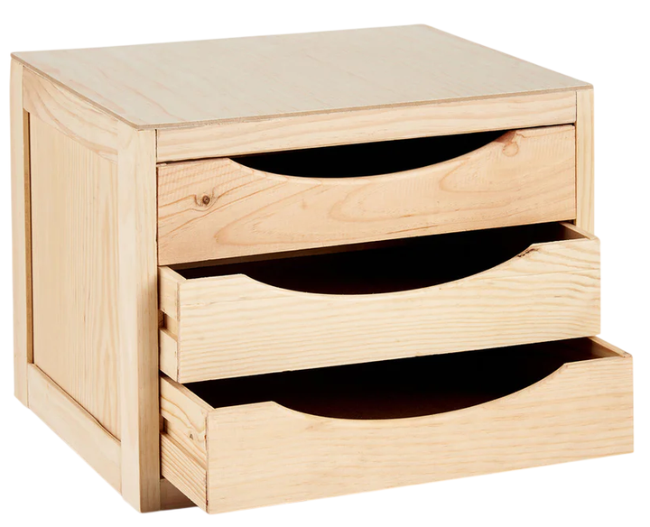Organizer Kipit Mini 3 szuflady drewniany 29 x 30 x 39 cm (8430852829771) - obraz 2